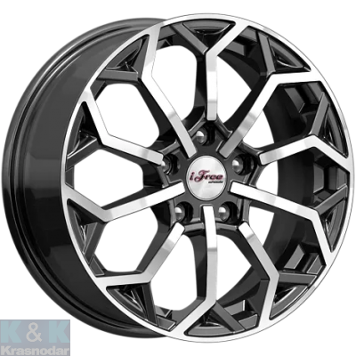 Колесный диск iFree Спейс-Нидл (КС100) 6.5x16/5x105 ET38 D56.6 Блэк Джек