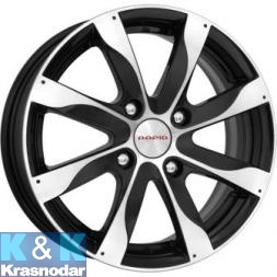 Колесный диск K&K Джемини (КС617) 6x15/4x100 ET45 D54.1 алмаз черный