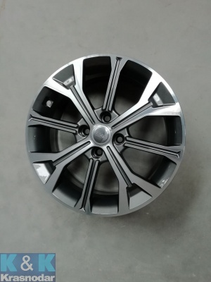 Колесный диск K&K Кавказ (КС988) 6.5x16/4x100 ET45 D60.1 алмаз антрацит