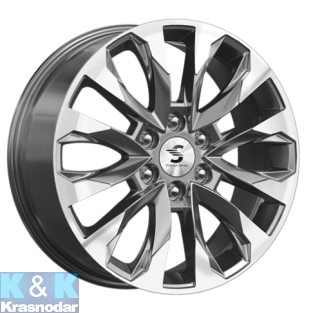 Колесный диск K&K KP007 (20_Land Cruiser 300) 8x20/6x139.7 ET60 95.1 Diamond gloss graphite